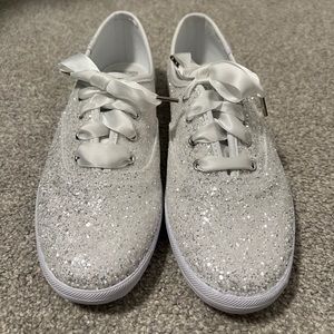 Keds x Kate Spade Glitter sneakers- white
